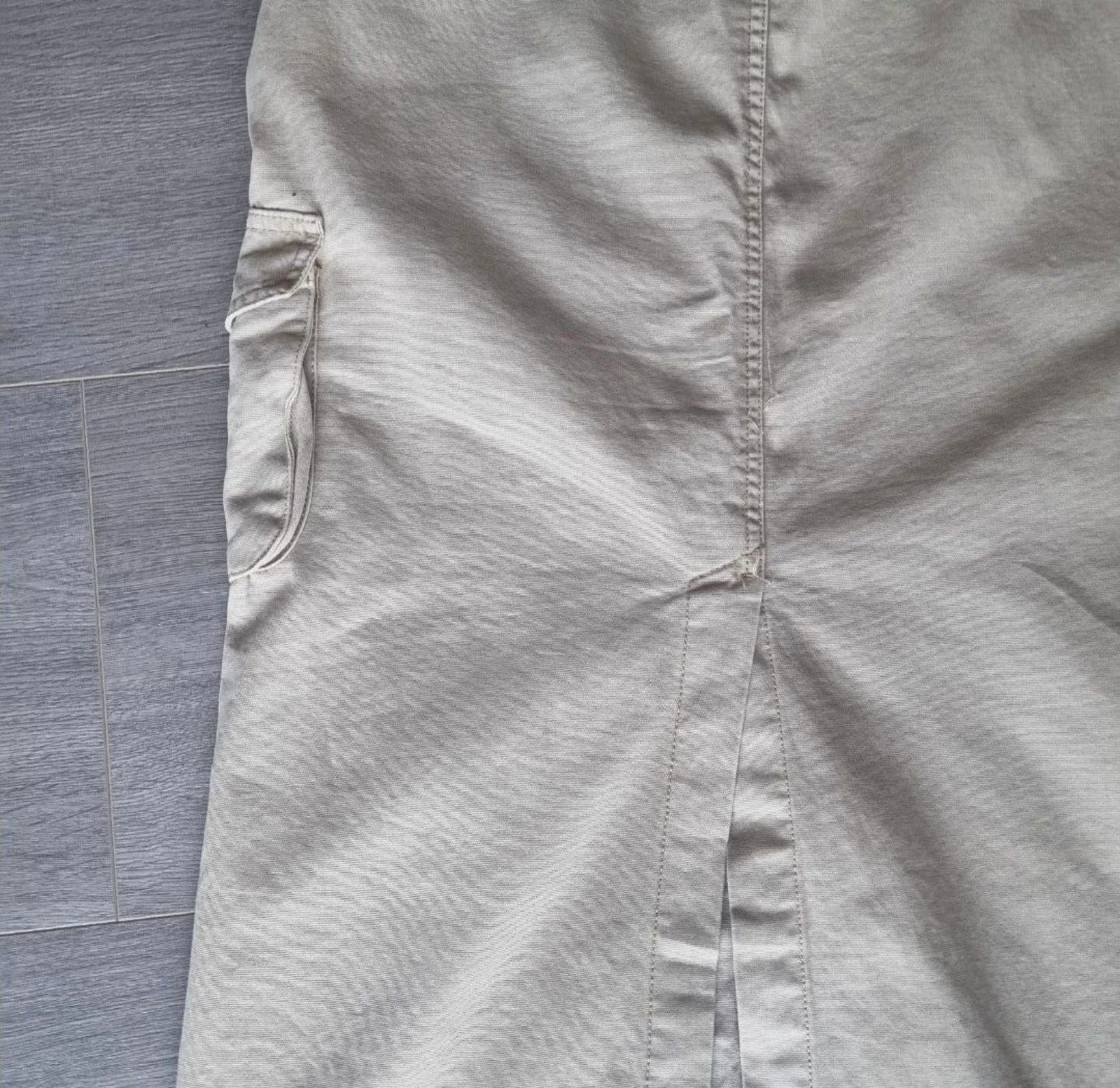 Rita Ora x Primark cargo maxi rok beige zandkleurige kokerrok 36 S – photo 7